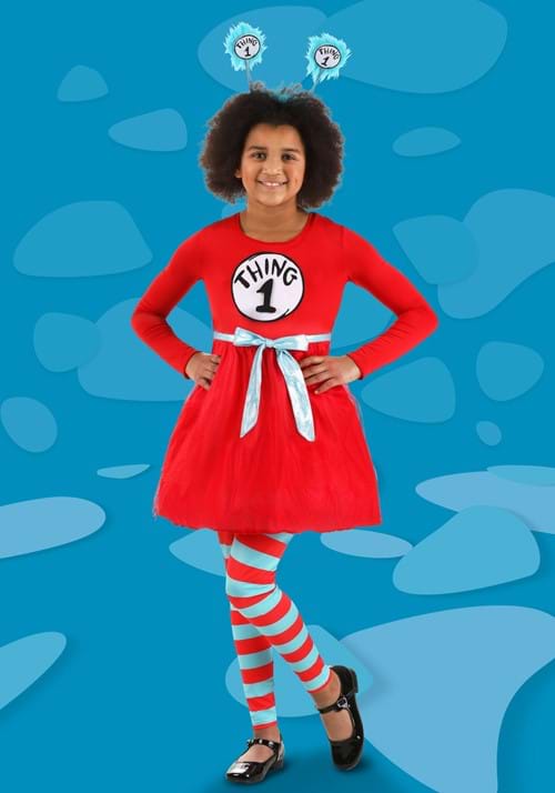 Dr. Seuss Thing 1 & 2 Costume for Girls - US 4257