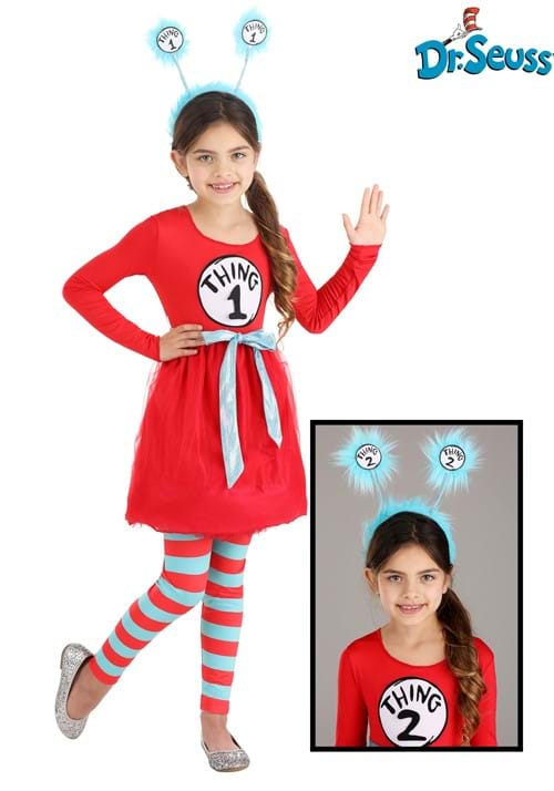 Dr. Seuss Thing 1 & 2 Costume for Girls - US 4257