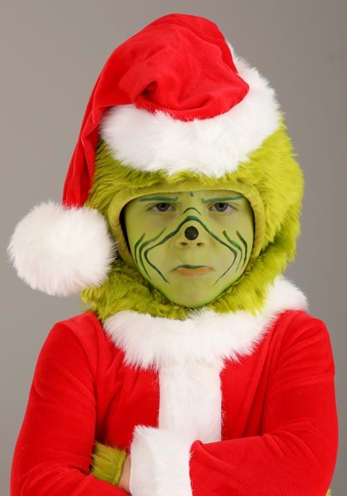 Dr. Seuss Grinch Santa Open Face Costume for Toddlers - US 4076