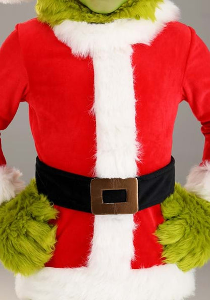Dr. Seuss Grinch Santa Open Face Costume for Toddlers - US 4076