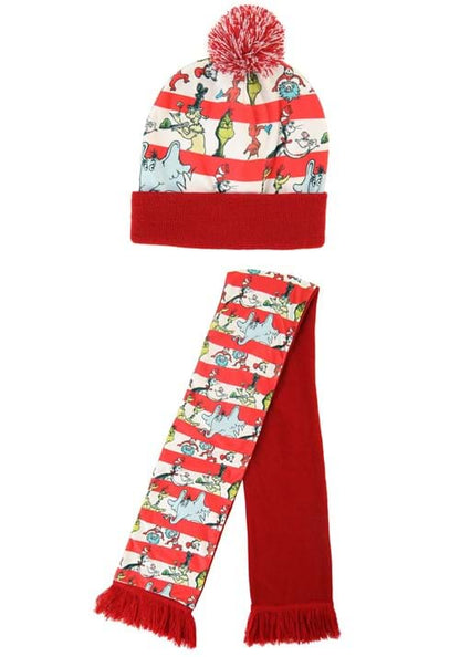 Dr. Seuss Winter Hat and Scarf Set - US 5687