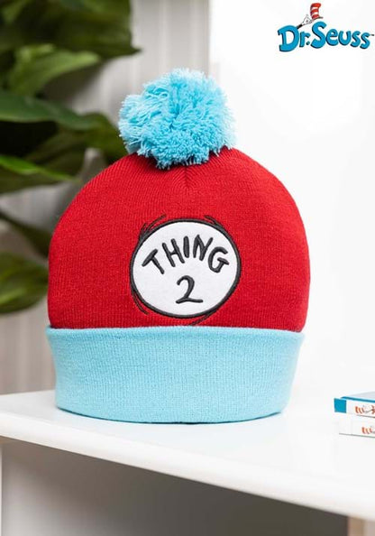 Dr. Seuss Thing 2 Pom Pom Beanie - US 9428