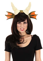 Dragon Horns Green Costume Headband - US 2730