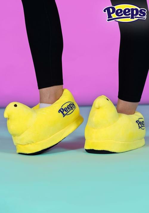 Adult Easter Yellow Peeps Slippers - US 9338