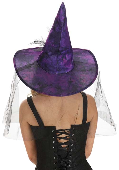 Women's Elegant Purple Witch Hat - US 7688