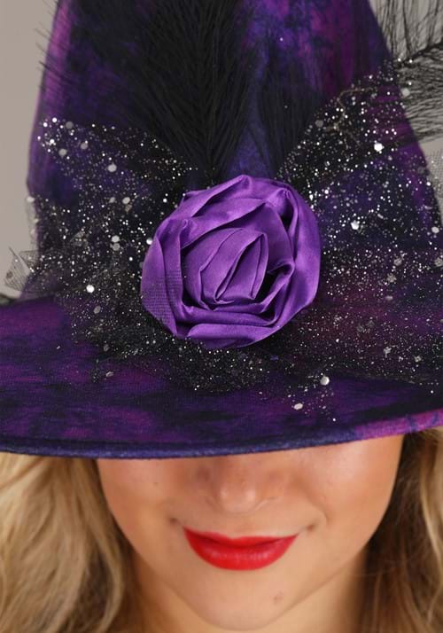 Women's Elegant Purple Witch Hat - US 7688