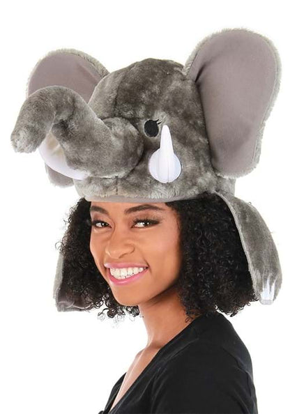 Elephant Sprazy Toy Plush Costume Hat - US 6618