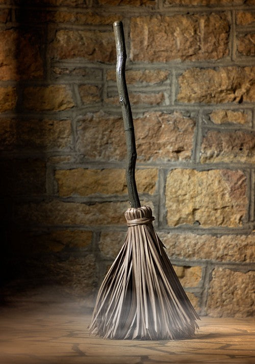 38-Inch Animatronic Enchanted Magical Broom Decoration - US 9298