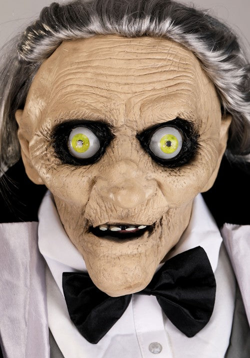 5.6FT Animatronic Evil Greeter Butler Halloween Decoration - US 6074