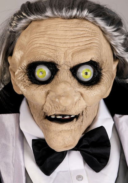 5.6FT Animatronic Evil Greeter Butler Halloween Decoration - US 6074