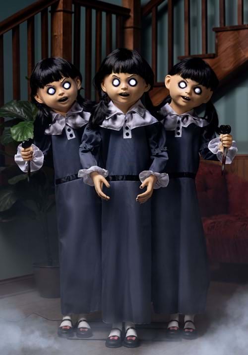 4FT Evil Triplets Animatronic Halloween Decoration - US 1258