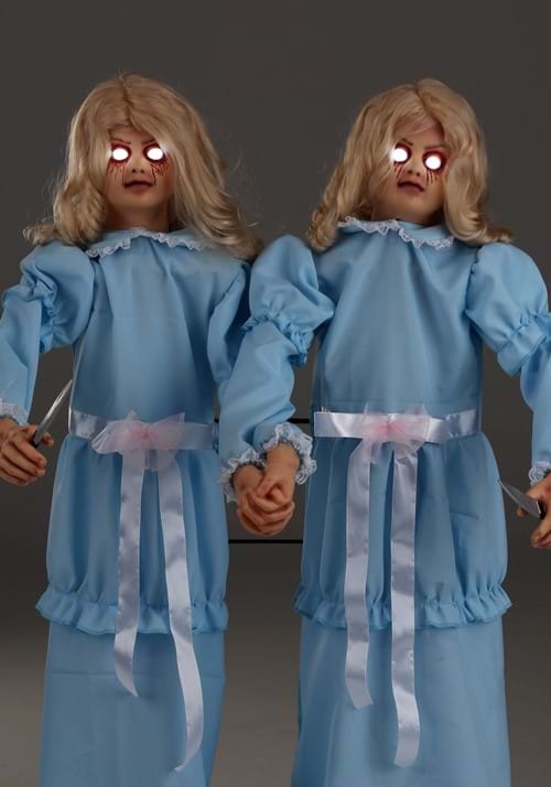 4FT Animated Killer Twin Girls Halloween Decoration - US 5956