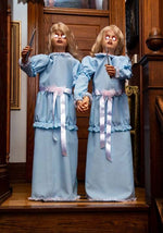 4FT Animated Killer Twin Girls Halloween Decoration - US 5956