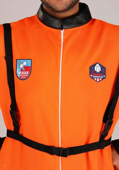 Orange Astronaut Adult Costume - US 9534