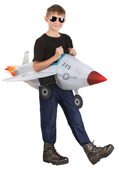 Ride-in Fighter Jet Costume for Kids - US 9996