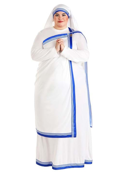 Women's Plus Size Mother Teresa Costume - US 8042