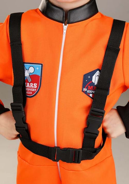 Orange Toddler Astronaut Suit Costume - US 5289