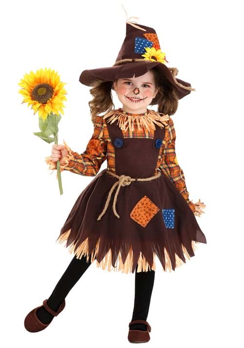 Girl's Sunflower Scarecrow Toddler Costume - US 0138