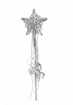 15-Inch Fairy's Silver Sequin Accessory Wand - US 7278