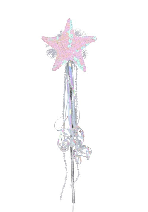 Fairy's Pink Sequin Accessory Wand - US 3191