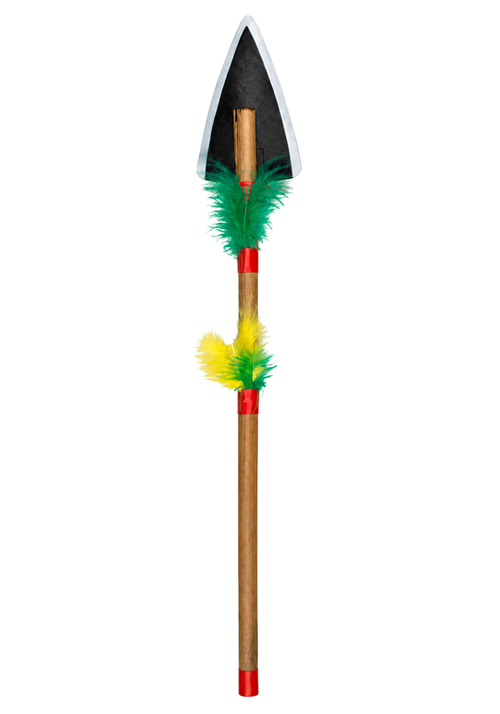 15-Inch Feathered Spear Prop Accessory - US 7864