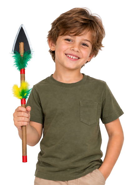 15-Inch Feathered Spear Prop Accessory - US 7864