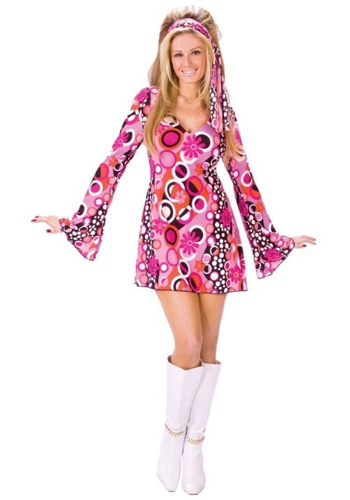 Feelin Groovy Disco Costume Dress for Women - US 0099