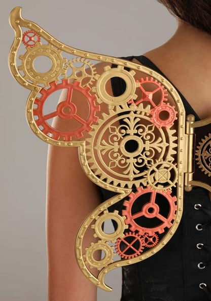 Filigree Steampunk Costume Wings for Adults - US 7024