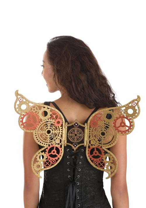 Filigree Steampunk Costume Wings for Adults - US 7024