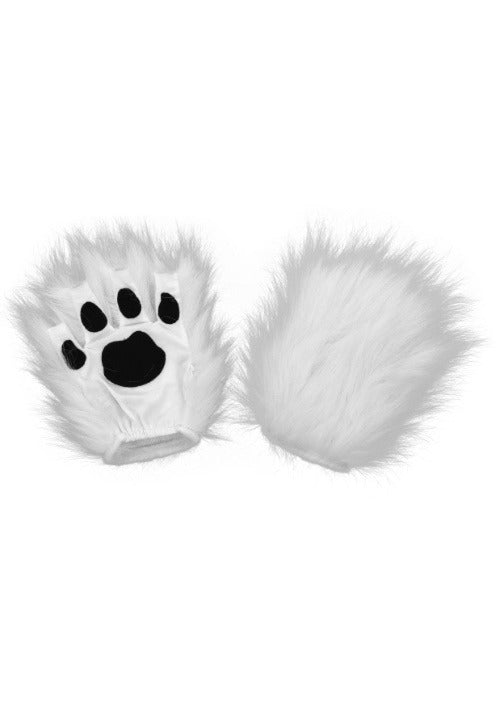 White Paws Fingerless Costume Gloves - US 8473
