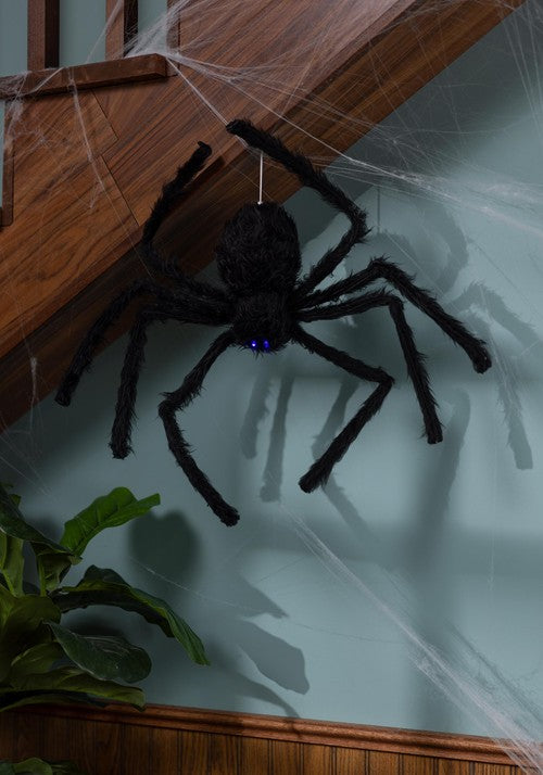 Floating Dropping Black Spider Halloween Decoration - US 3208