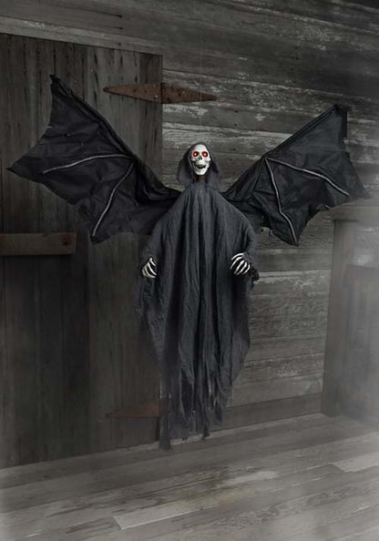 3.8FT Animated Flying Grim Reaper Halloween Decoration - US 0756