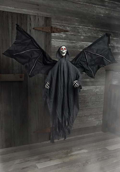 3.8FT Animated Flying Grim Reaper Halloween Decoration - US 0756