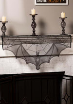 38"L x 15"W Flying Bat Mantel Scarf Decoration - US 3572