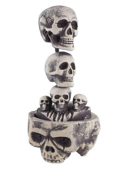 24-Inch Foam Skull Pillar Halloween Decoration - US 3329