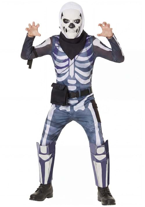 Skull Trooper Costume from Fortnite for Kids - US 7446