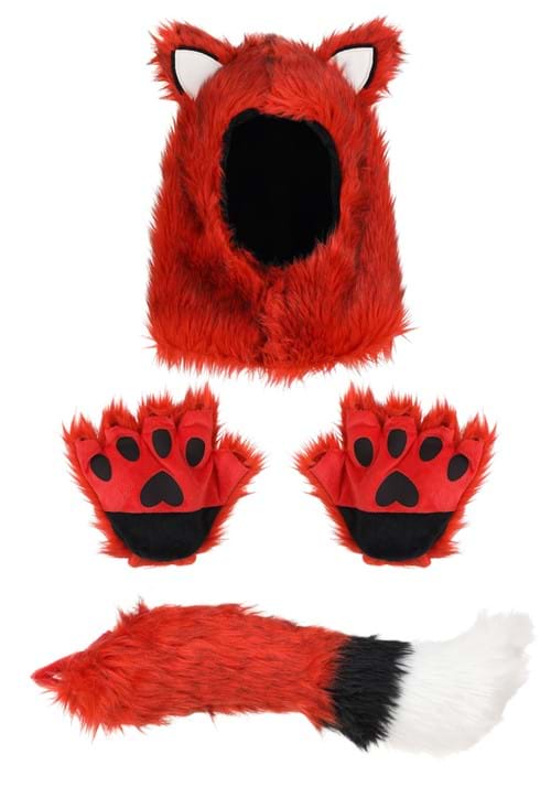 Fox Hood, Hands & Tail Accessory Costume Kit - US 2688