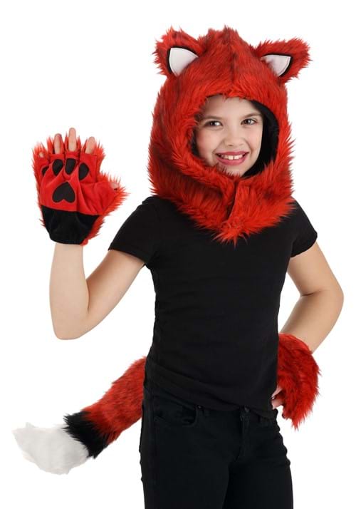 Fox Hood, Hands & Tail Accessory Costume Kit - US 2688