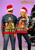 Fraggle Rock Sublimated Adult Ugly Christmas Sweatshirt - US 2729