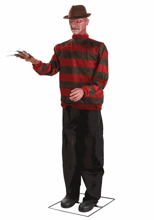 6FT Nightmare on Elm St. Freddy Krueger Animatronic Halloween Decoration - US 2467