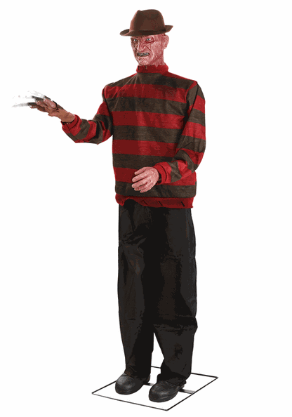 6FT Nightmare on Elm St. Freddy Krueger Animatronic Halloween Decoration - US 2467