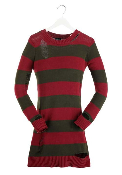 Women's Plus Size Freddy Krueger Costume Dress - US 4683
