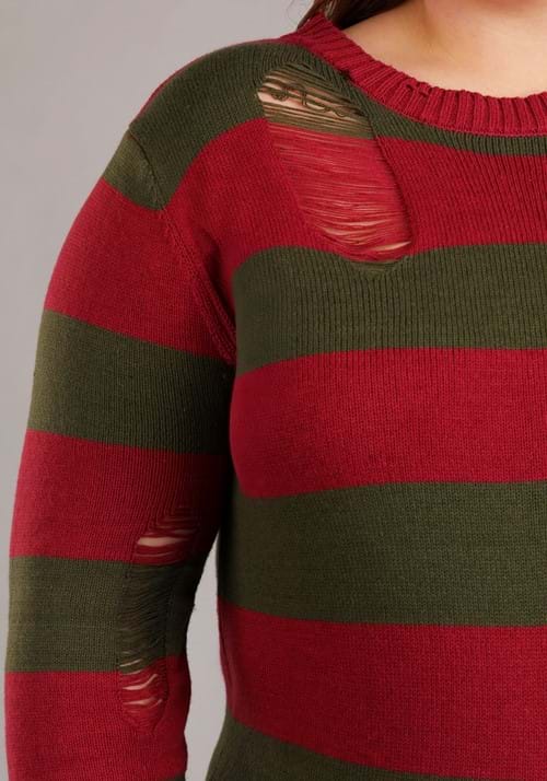 Women's Plus Size Freddy Krueger Costume Dress - US 4683