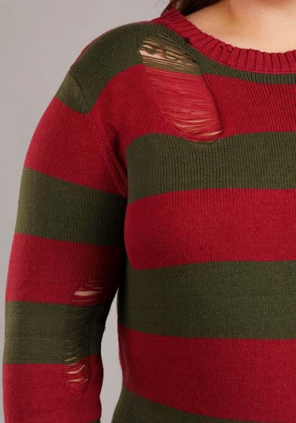Women's Plus Size Freddy Krueger Costume Dress - US 4683
