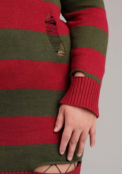 Women's Plus Size Freddy Krueger Costume Dress - US 4683