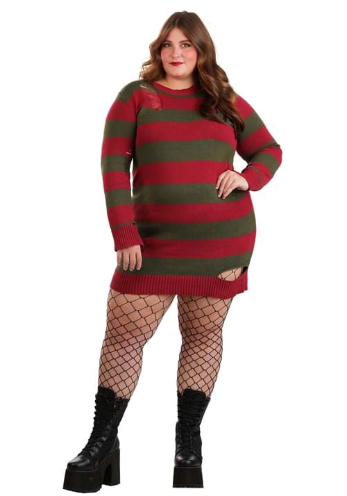Women's Plus Size Freddy Krueger Costume Dress - US 4683