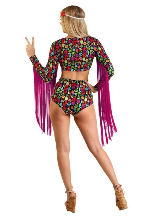 Women's Free Spirit Hippie Costume - US 4098