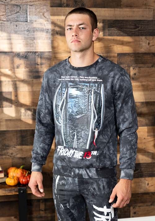 Cakeworthy Friday the 13th Tie Dye Crewneck for Adults - US 2856