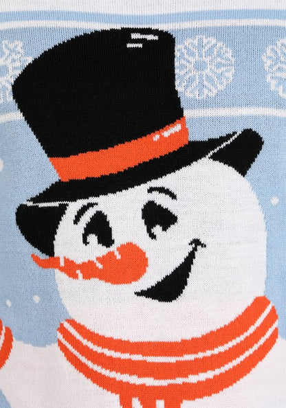 Adult Friendly Snowman Ugly Christmas Sweater - US 6744