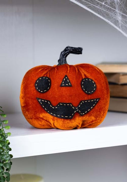 7-Inch Funny Orange Pumpkin Prop Decoration - US 9421